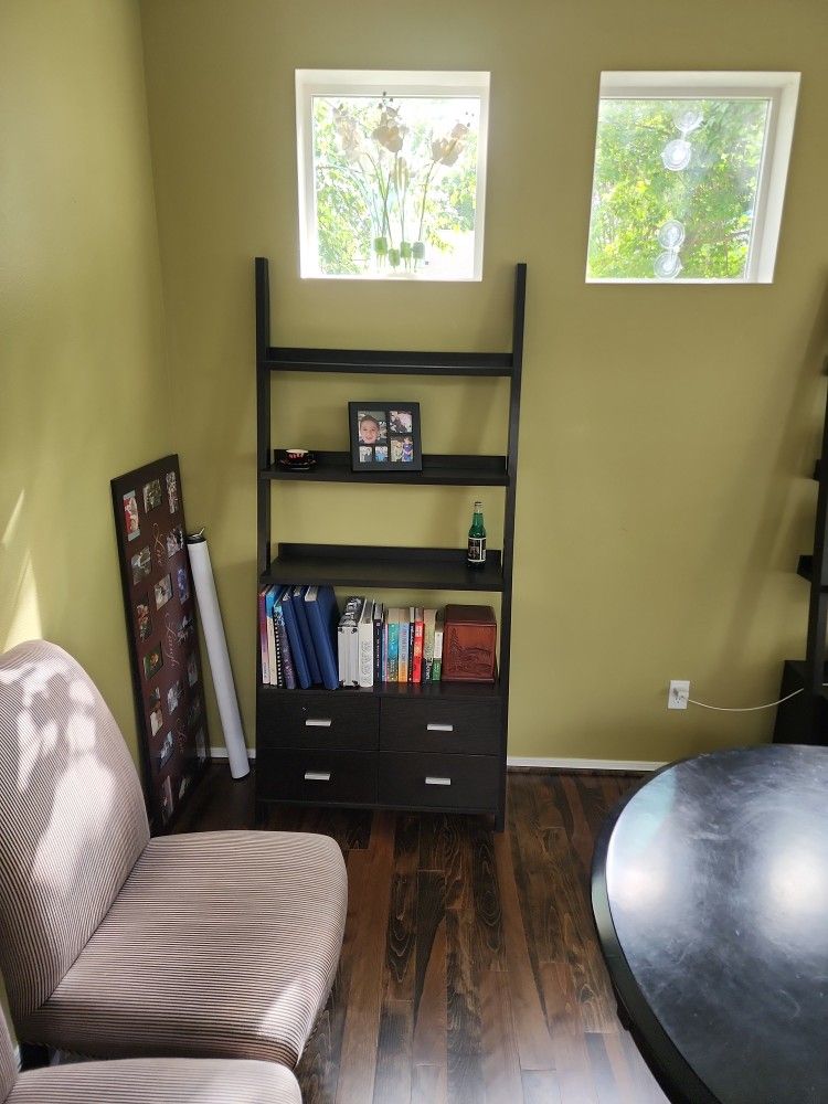 Ladder Type Shelves With Drawers
