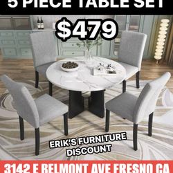 DINING TABLE SET WITH CHAIRS 