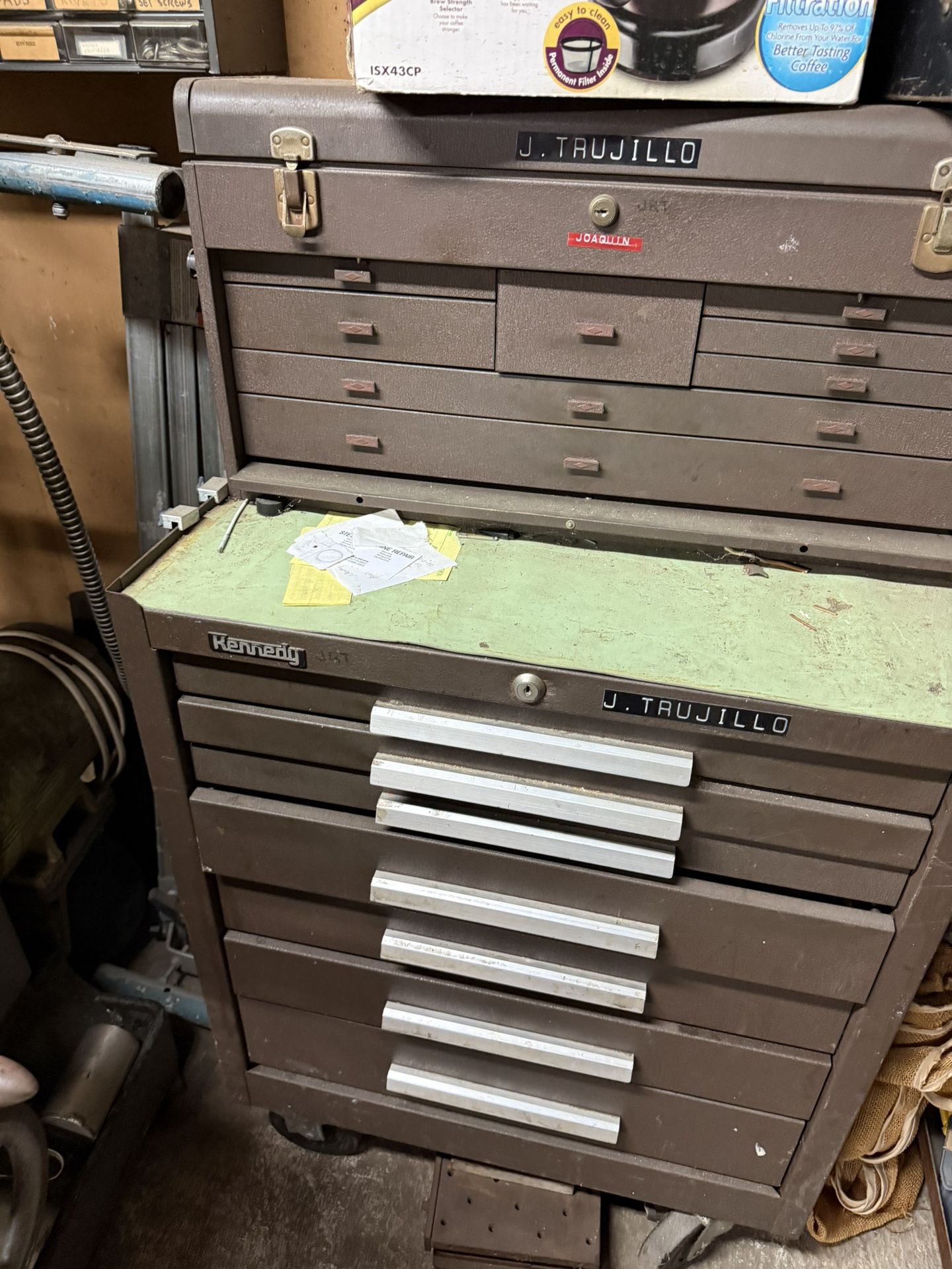 Empty Kennedy Machinist Toolboxes