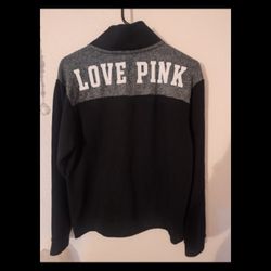 PINK Half Zip Pullover Sweatshirt 