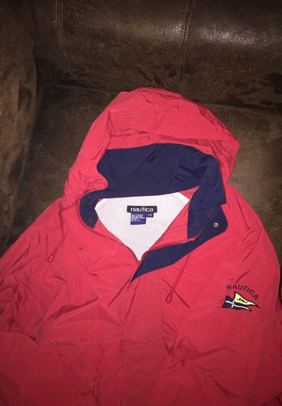 Nautica vintage jacket size large red