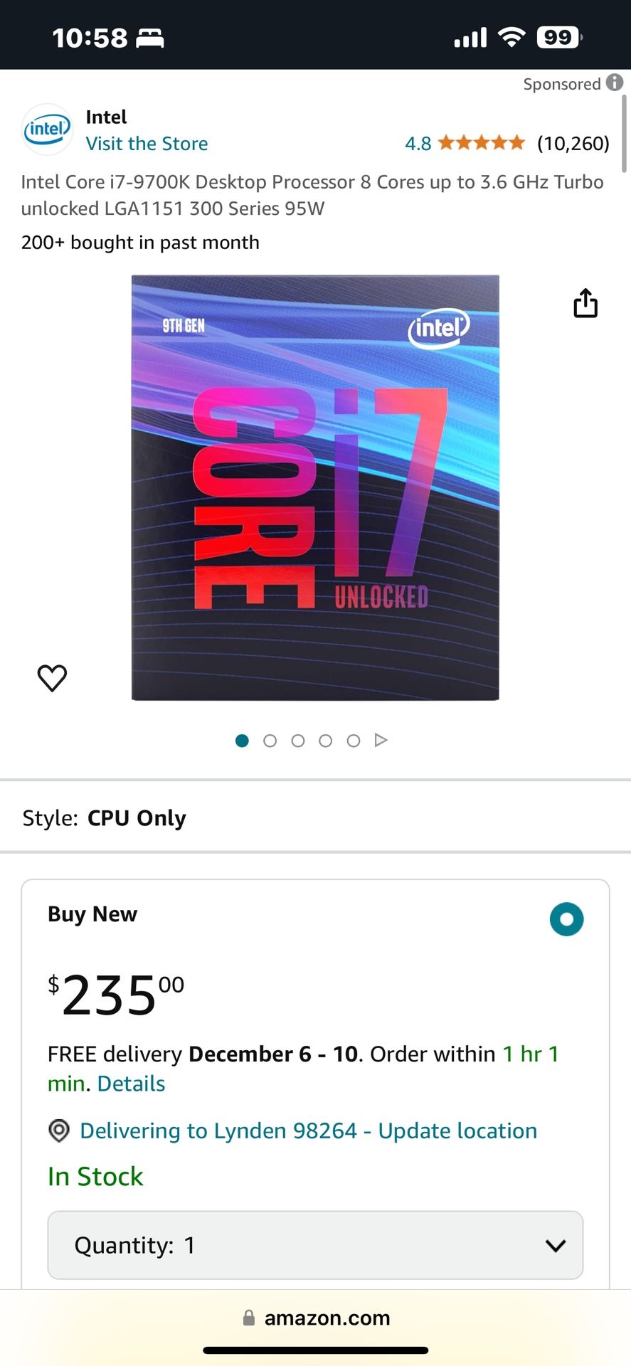 Intel i7-9700K