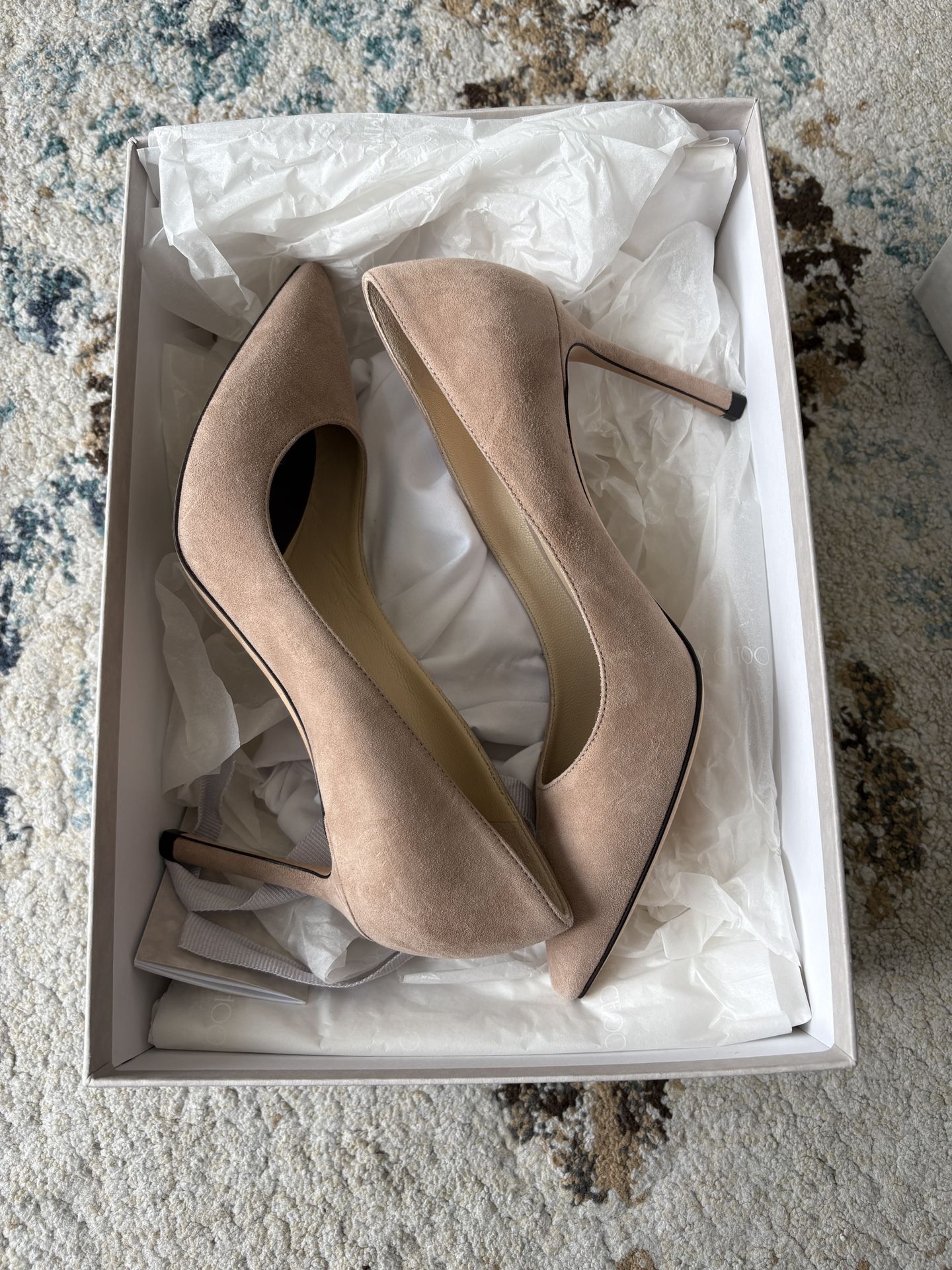 Jimmy Choo Romy 85 Ballet Pink Sz 37