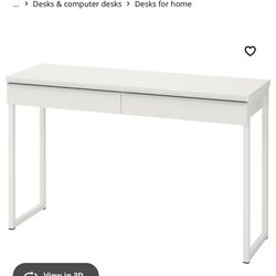 Ikea Besta Burs White Desk