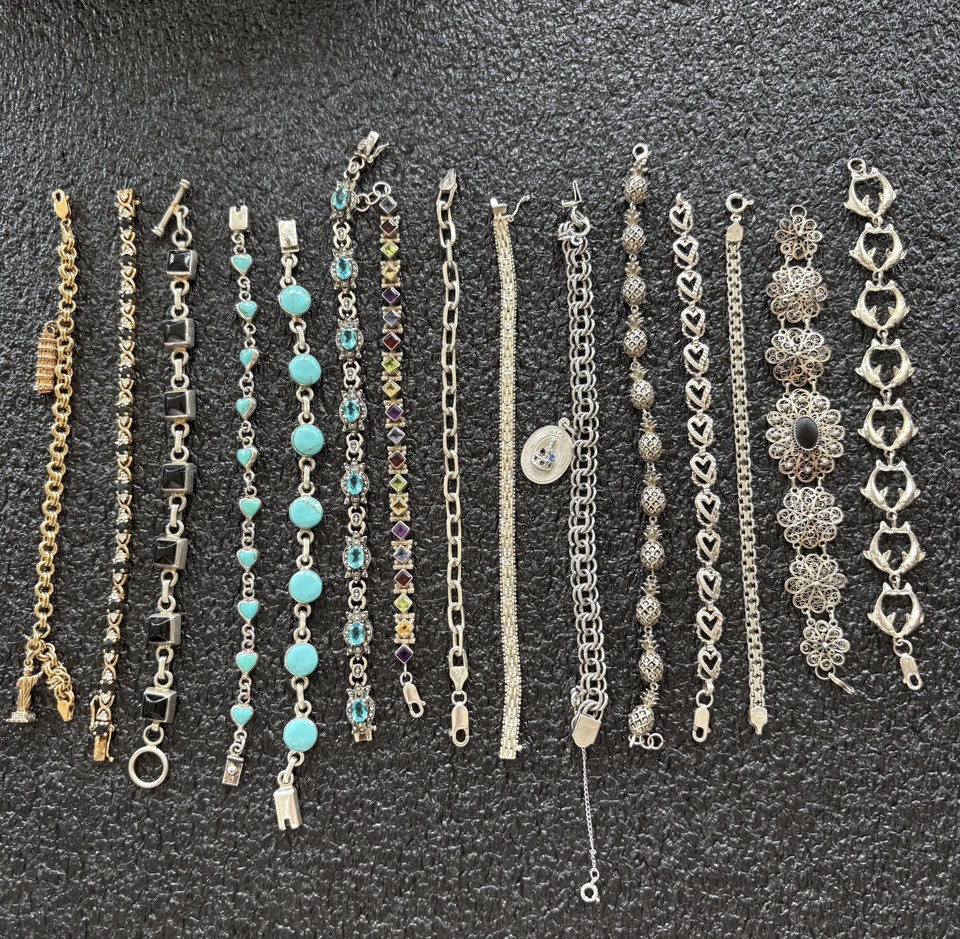 Sterling Silver Bracelet Lot - 25 Bucks Each
