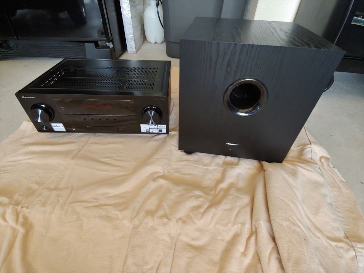 Pioneer 5.1 Home Theater Receiver Subwoofer