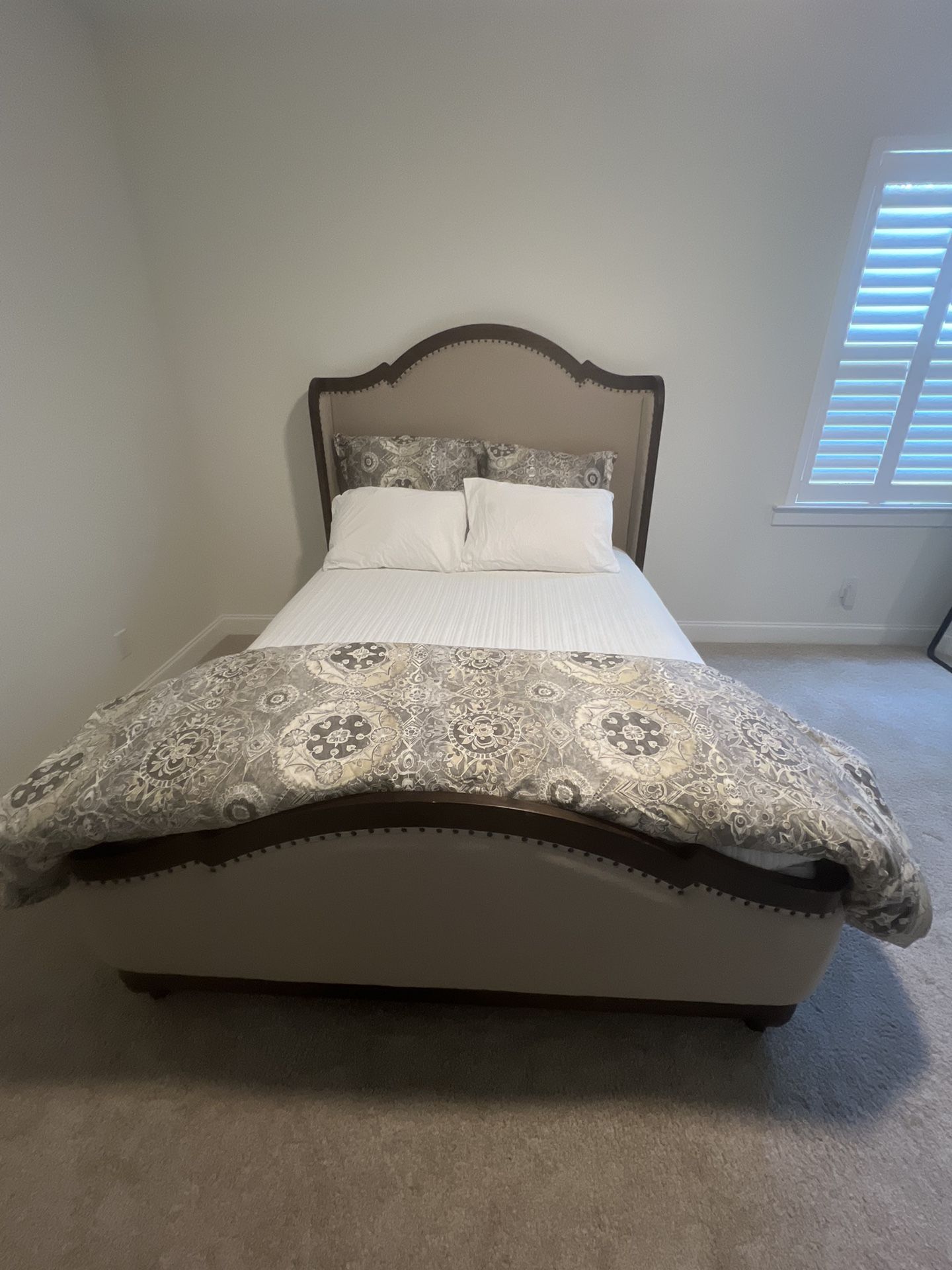 Queen bed frame and dresser