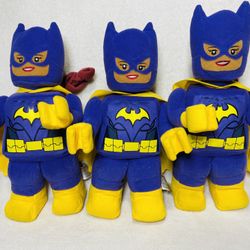 13” Lego Batman Lego Batgirl Mini Figure Plushes