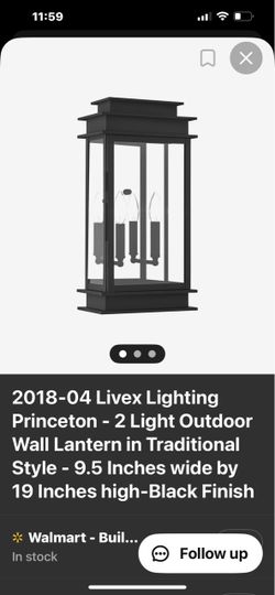 Livex Princeton 2-Light Outdoor Wall Lantern