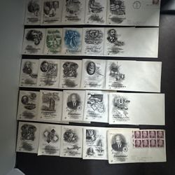 25 Vintage Artcraft First Day Covers 1(contact info removed) US Stamps FDC Lot #2