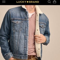 Men’s Lucky Brand Denim Jacket Size Large 