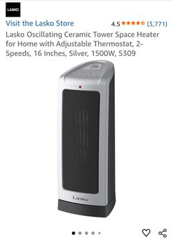 LASKO ceramic tower space heater