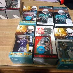 Large Variety Of Football Cards
