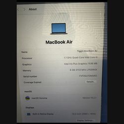Apple 8gb MacBook Air Original Price Over $1,500