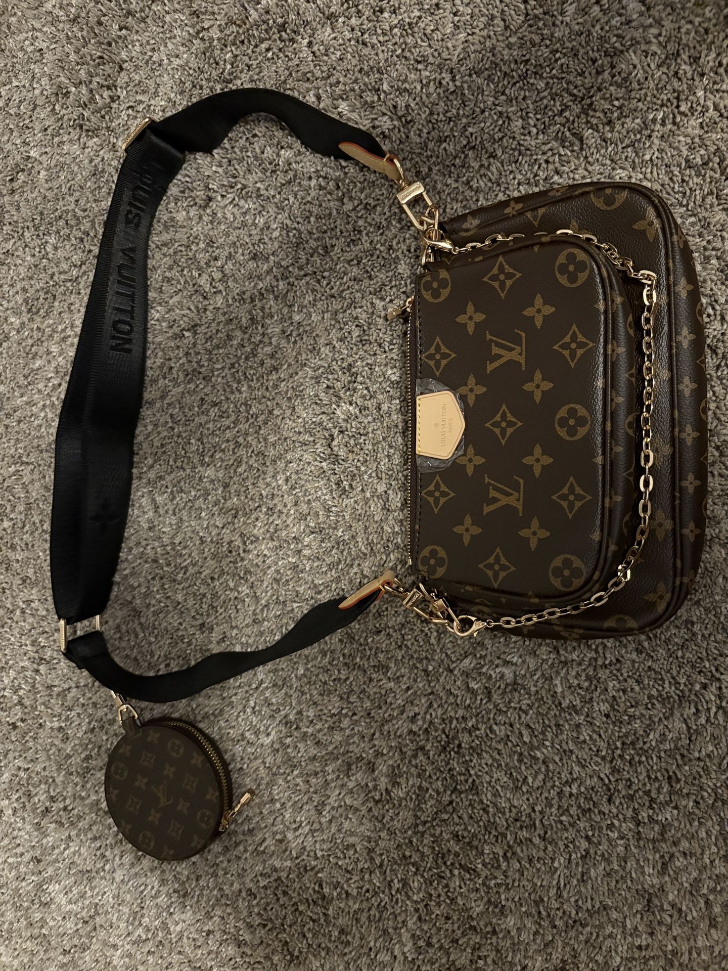 *AUTHENTIC* Louis Vuitton Multi Pochette Accessoires Women’s Brown Mongram Crossbody Bag
