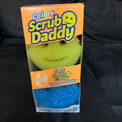 NEW 6 Pack Scrub Daddy With Sponge Holder