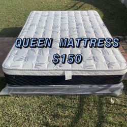  BRAND NEW PILLOW TOP MATTRESSES ✅ COLCHONES NUEVOS PILLOW TOP 💯‼️   QUEEN SIZE $150 ❌ $210 With Box Spring   FULL SIZE $140❌ $200 With Box Spring💥 