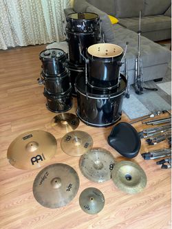 Sound Percussion 8 Piece Drum Kit with Cymbals