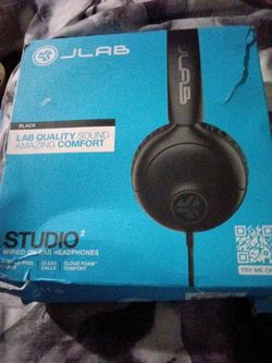 Jlab studio wired on ear headphones