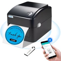 VRETTI Bluetooth Thermal Shipping Label Printer 4x6 