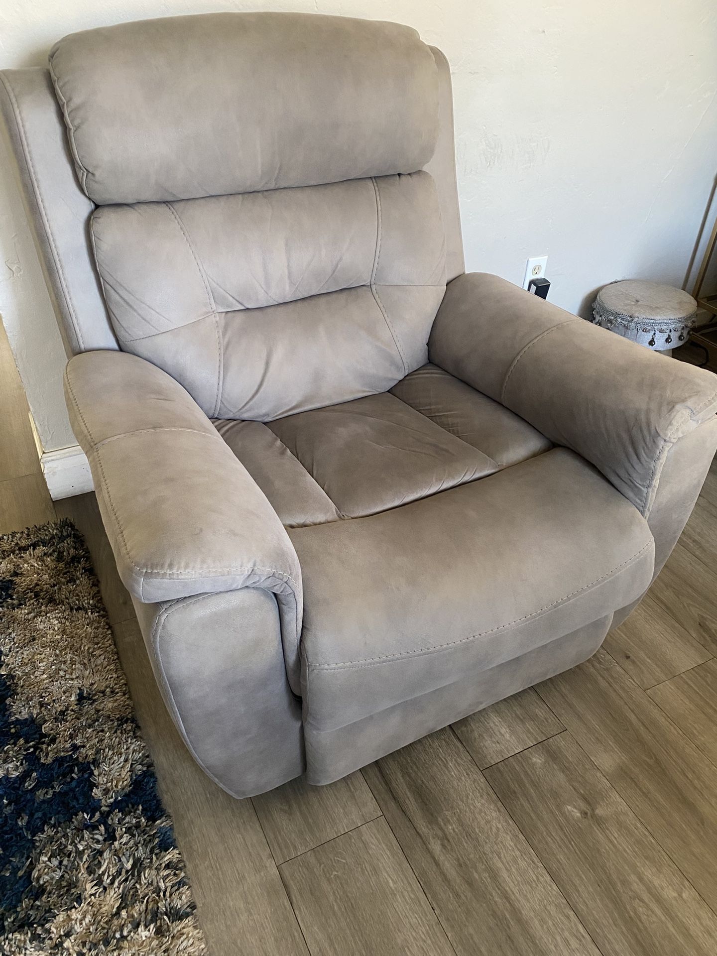 Gray Power  Recliner 