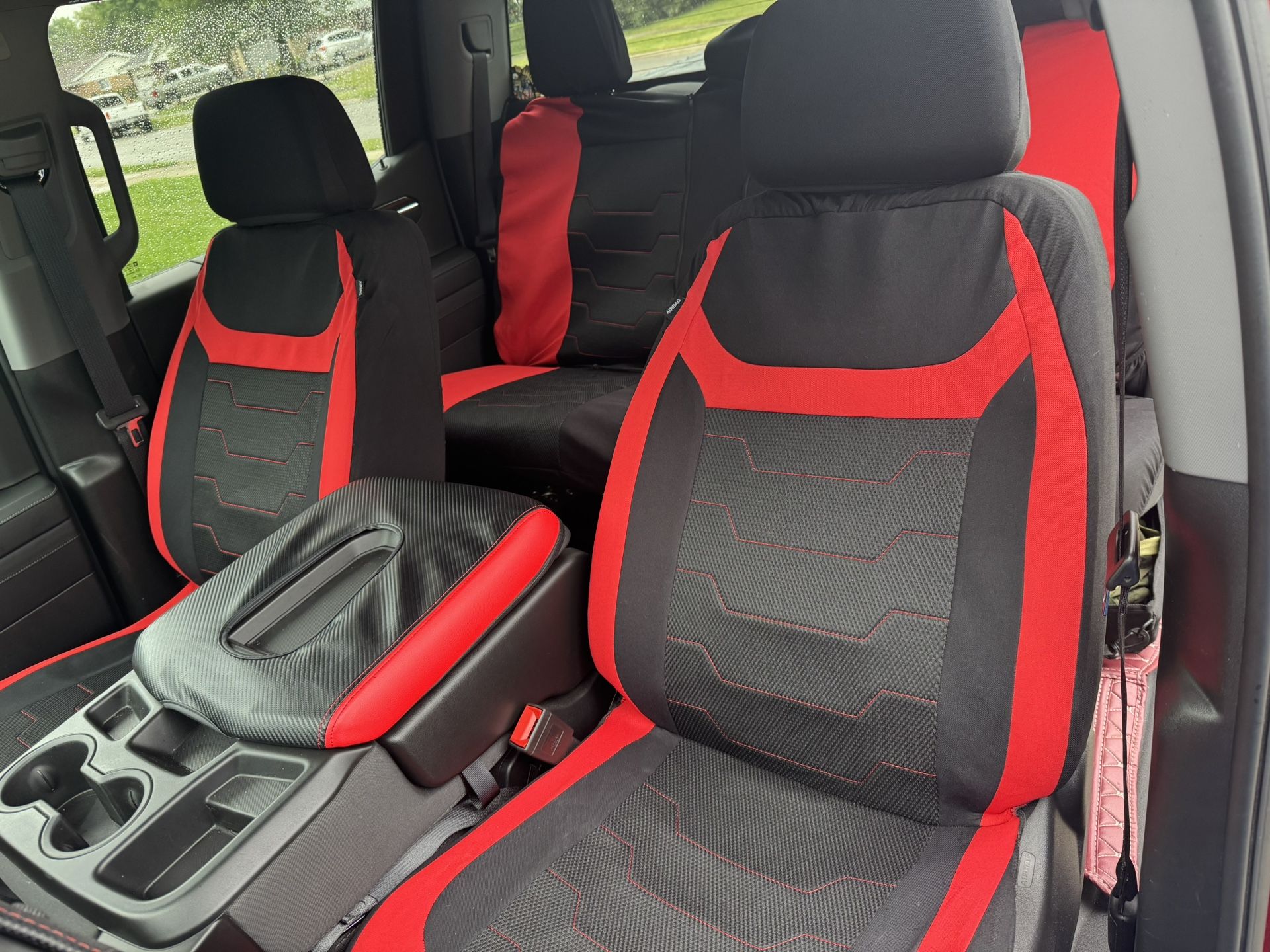 Seat Covers Black And Red