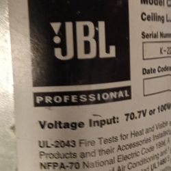 Ceiling Surround Sound Speaker JBL,  20speakers