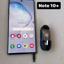 Samsung Note 10+ Plus 256gb. Like New And Unlocked! -No tax 