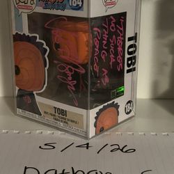 Auto Tobi Funko Pop W Cert 