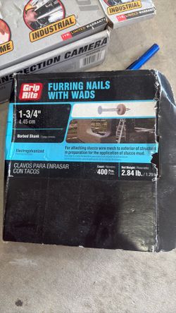 Furring nails with wads