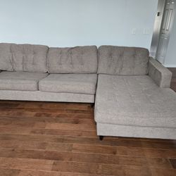 Gray L-Shaped Couch Free
