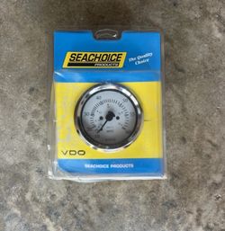 Universal, New White & Chrome Marine 0-60MPH Speedometer, Seachoice 50-15141