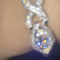 Costume Moissanite Bracelet 925 Stamped
