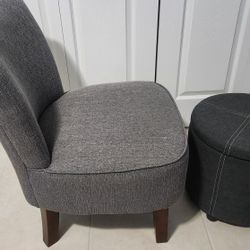 Chair and Ottoman 