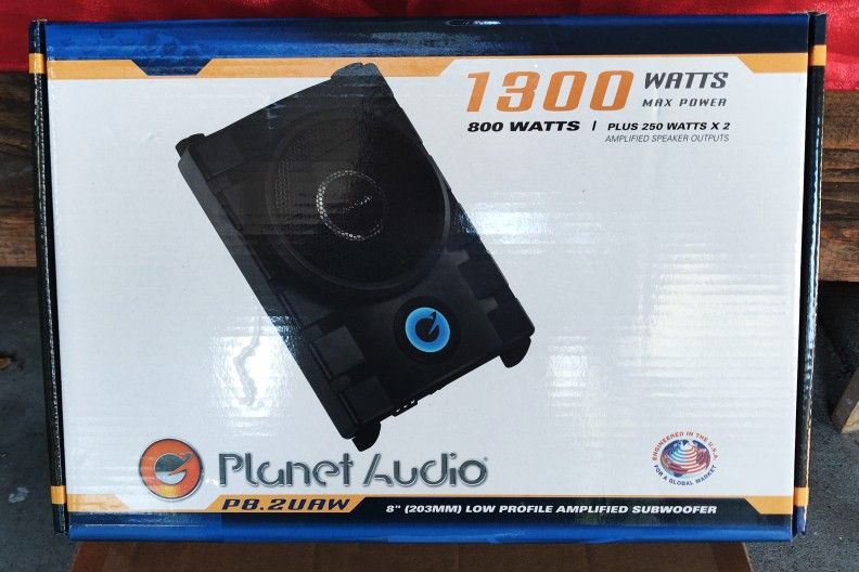 8' PLANET AUDIO Subwoofer Built In AMP.🎶💪🏻