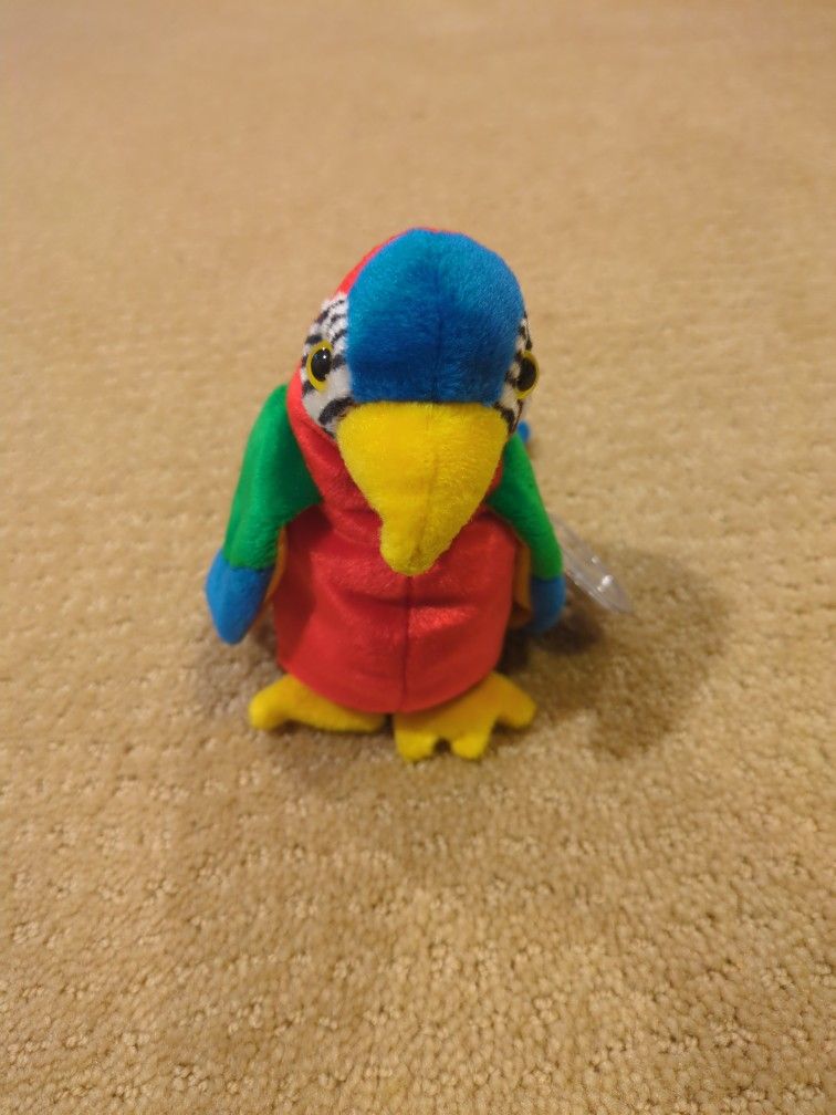 Parrot Beanie Baby - Jabber