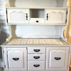 Vintage Farmhouse  Kitchen Hutch 