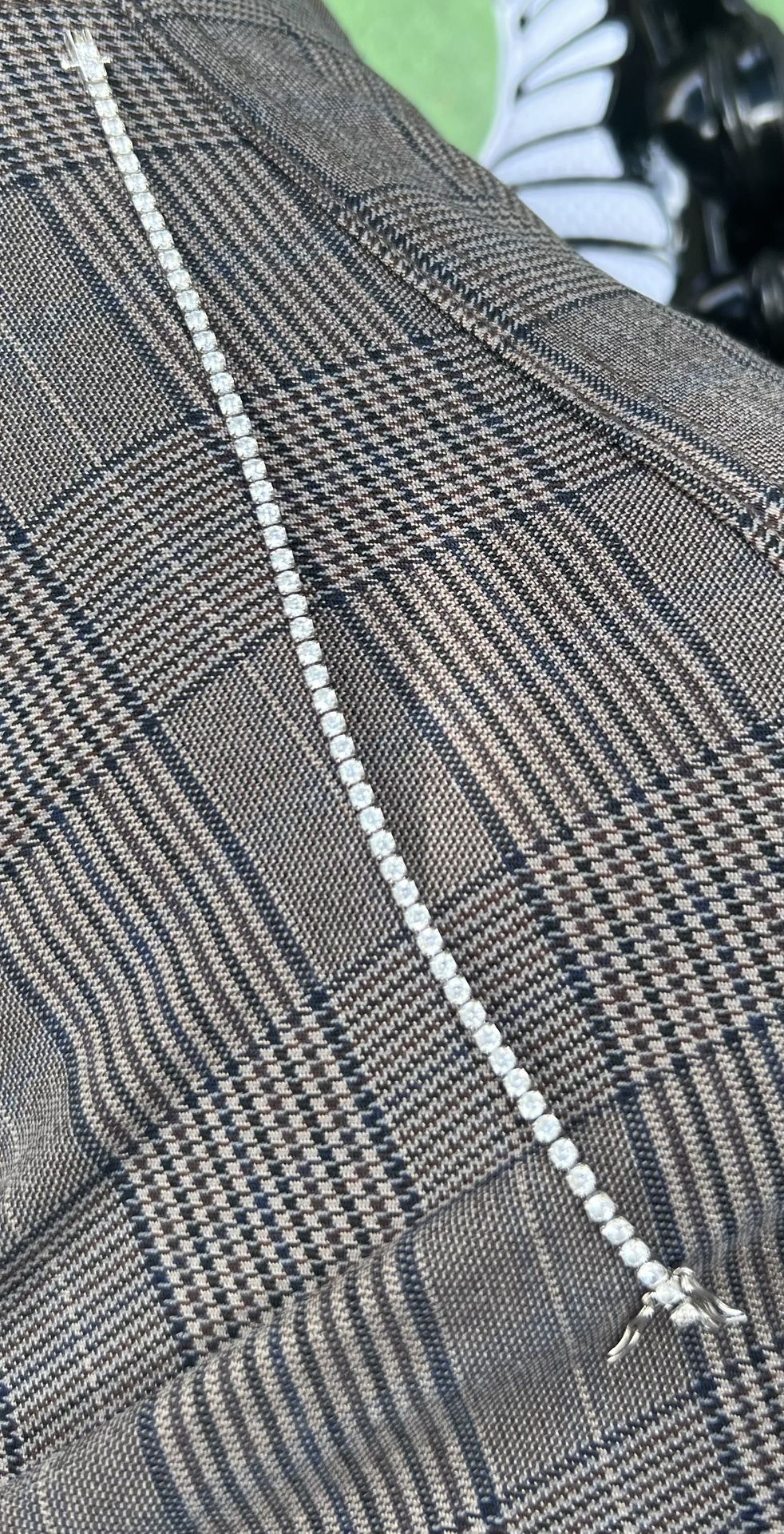 silver diamond bracelet