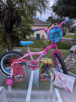 16-inch L.O.L. Surprise! Bike. Miraculous dolls & 46" Magical Unicorn AirWalker Foil Balloon.