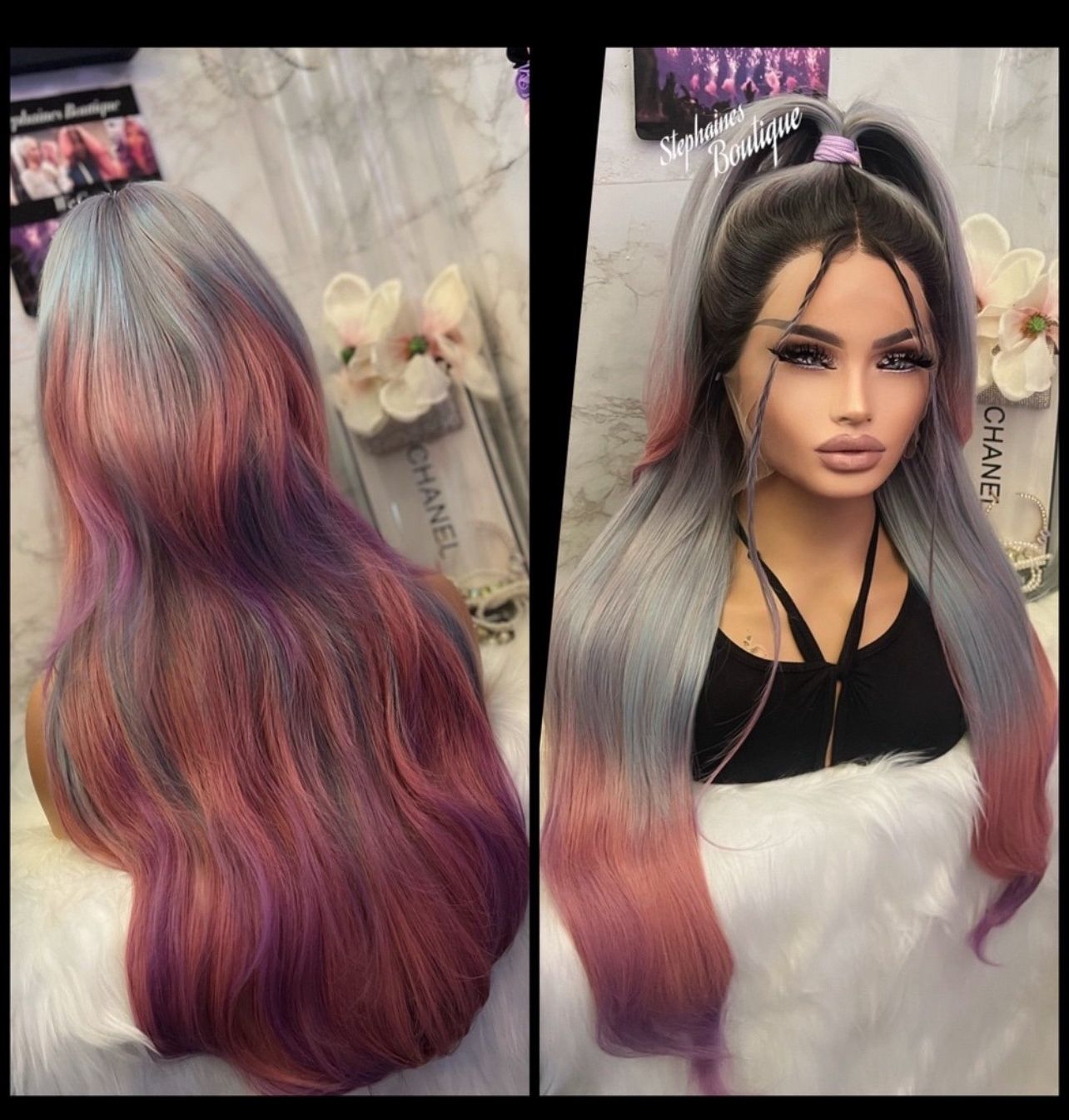 Human Hair Blended Lace Front Wig
