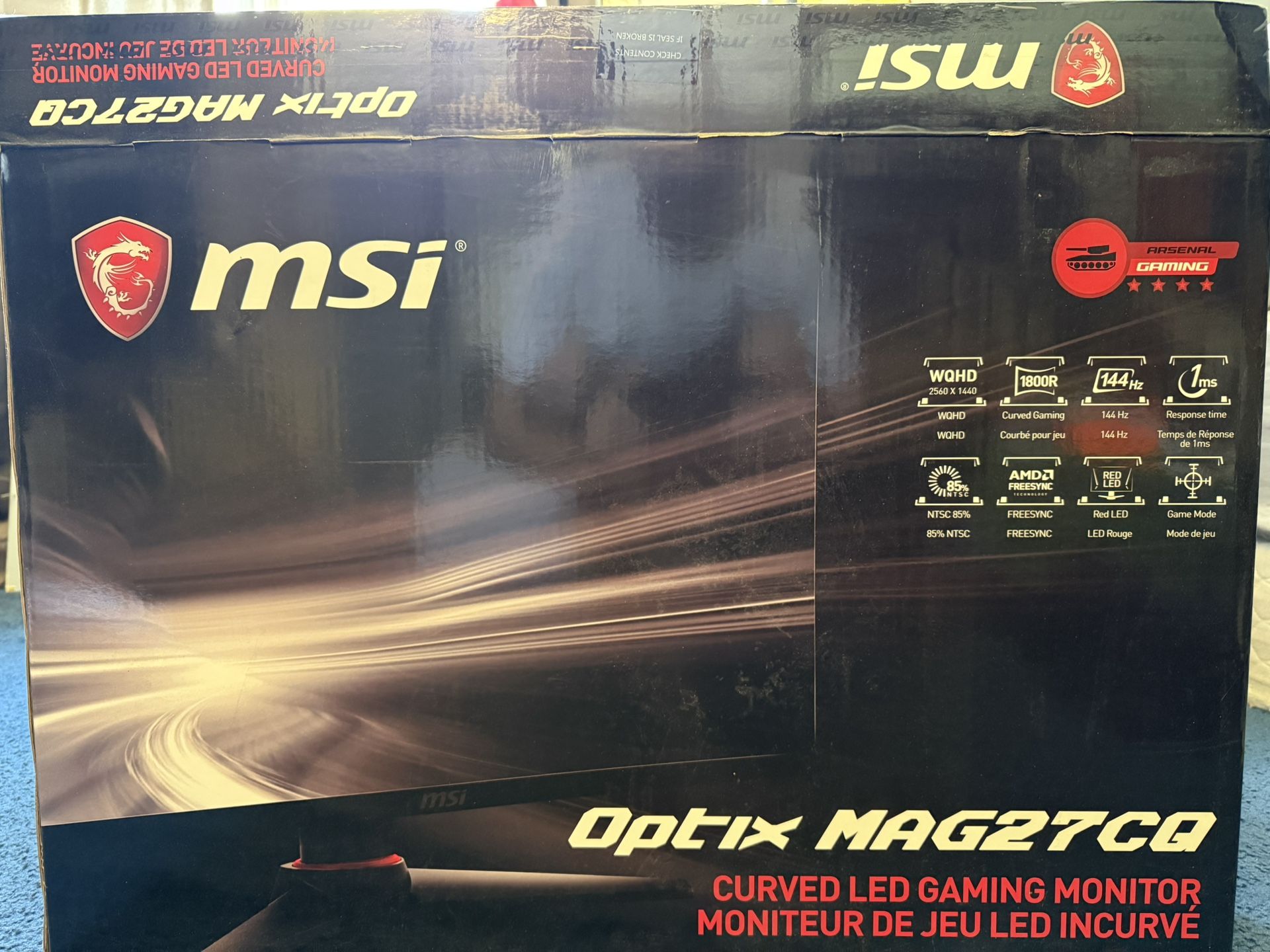 MSI Optix MAG27CQ Gaming Monitor