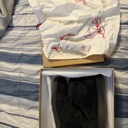 Christian Louboutin Lou Spikes – Black Suede (Men’s) Condition: 8/10 (gently used) Size: [41 1/2, US 9] Retail: $1,100+