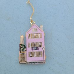 1997 SHELIA'S HISTORICAL ORNAMENT "25 MEETING STREET" 24K GOLD PLATED?