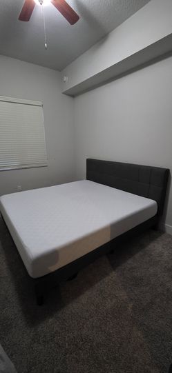 King Bedframe and Memory Foam Mattress