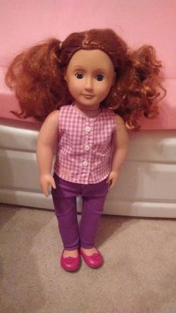 18 inch doll in good condition/ rarely played with $20