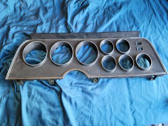 1973 Ford Torino Ranchero Black Dash Gauge Cluster Bezel