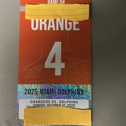 Dolphins Vs chargers Orange Parking Pass