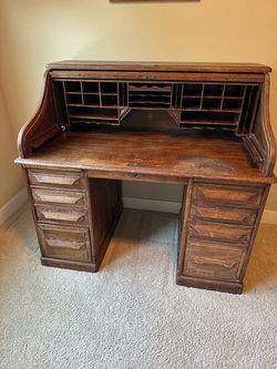 Cutler and son Desk factory Roll top desk Cutler and Son Desk factory