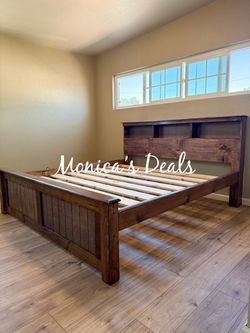 Cal King or King Solid Wood Bed Frame $500