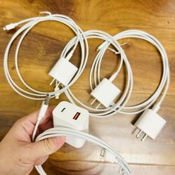 Fast Charger Double Port USB Type C to Lightning Cable for iPad iPhone 10/11/12/13/14 New Condition $7/EACH